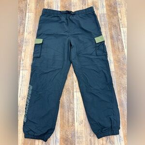 Men's Primitive Skateboarding Nylon Joggers Pants, Cargo Pocket Tapered Size XL